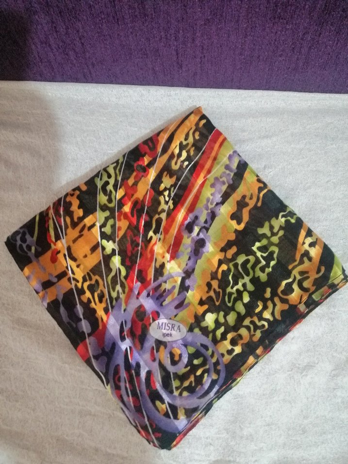 Çok Renkli Bohem Kadın eşarp - Görsel 2