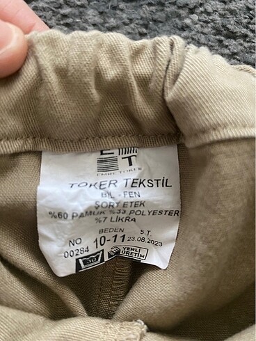 10 Yaş Beden camel Renk Şort Etek 10-11 Yaş