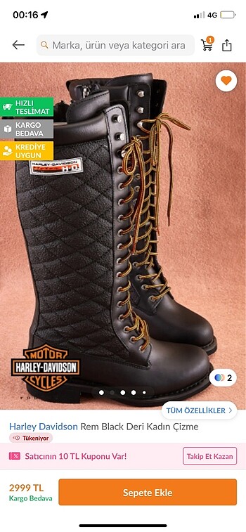 Harley Davidson Çizme