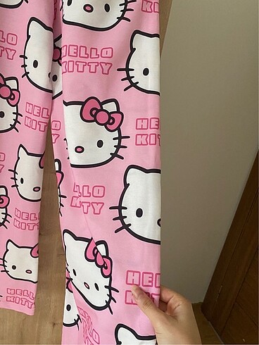 s Beden pembe Renk Hello kitty pijama altı