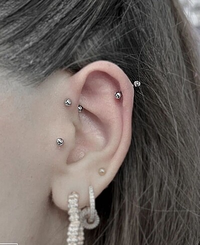 Titanyum kaş piercing - Görsel 2