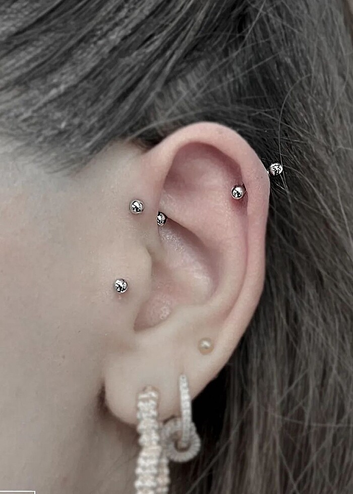 Titanyum kaş piercing - Görsel 2