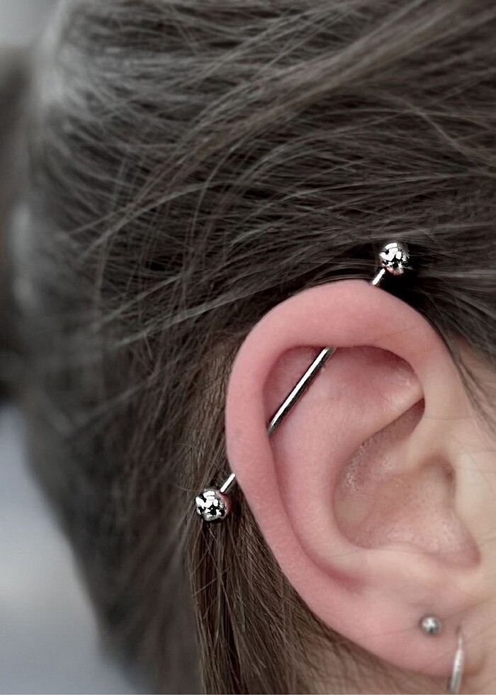 Titanyum köprü piercing - Görsel 2