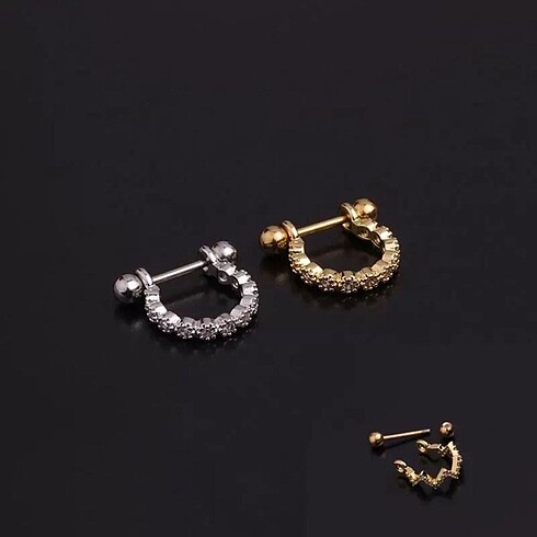 Titanyum kıkırdan piercing - Görsel 4