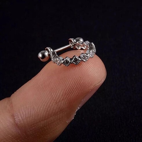 Titanyum kıkırdan piercing - Görsel 5