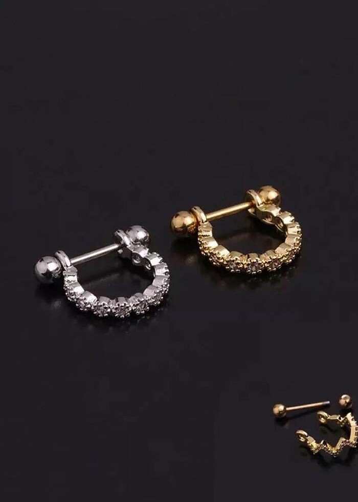 Titanyum kıkırdan piercing - Görsel 4