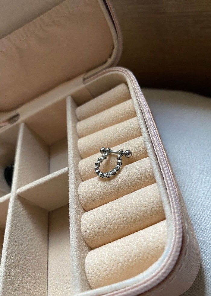 Titanyum kıkırdan piercing - Görsel 3