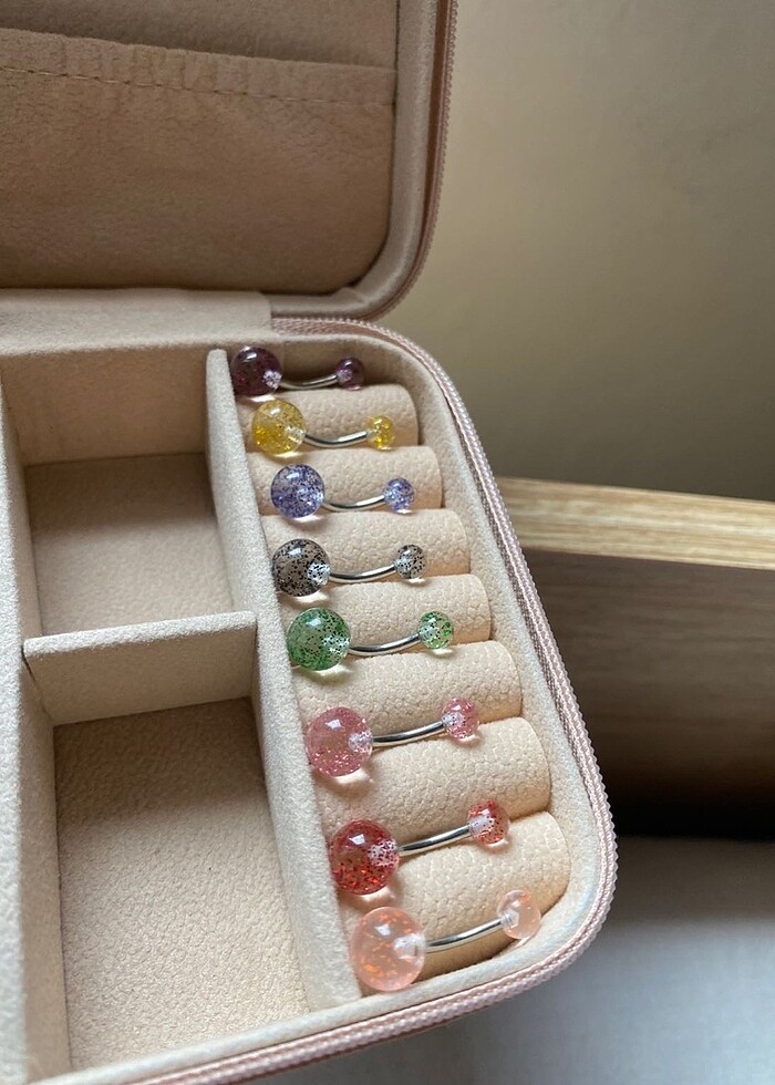 Titayum Parıltılı göbek piercing - Görsel 2