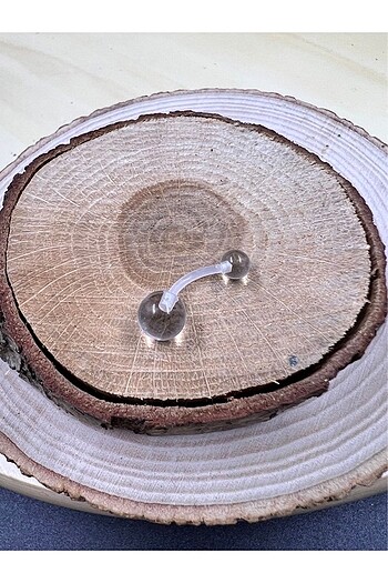 Şeffaf göbek piercing - Görsel 2