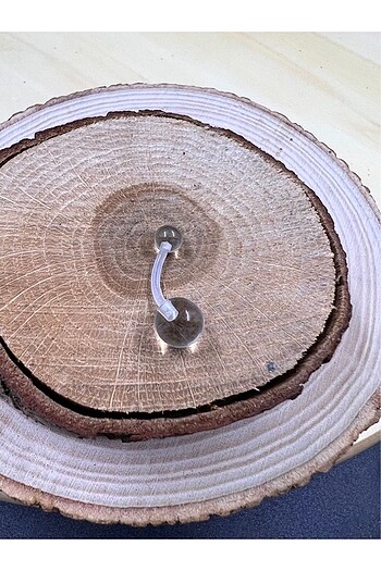 Şeffaf göbek piercing - Görsel 3