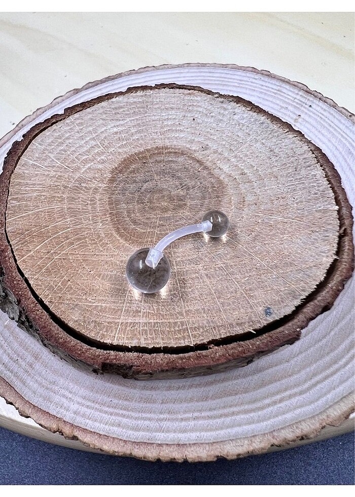 Şeffaf göbek piercing - Görsel 2