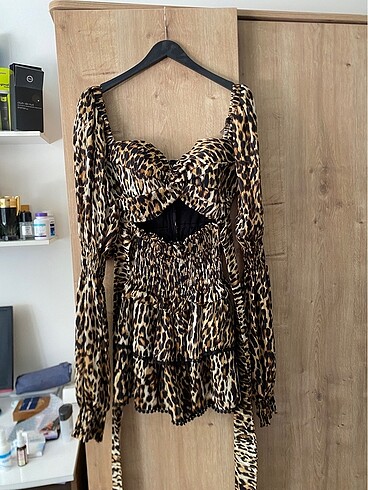 Sagaza Madrid Sagaza leopar elbise