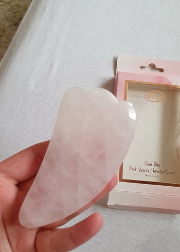 Eklips Gua Sha Masaj Aleti Pembe Kuvars - Görsel 3