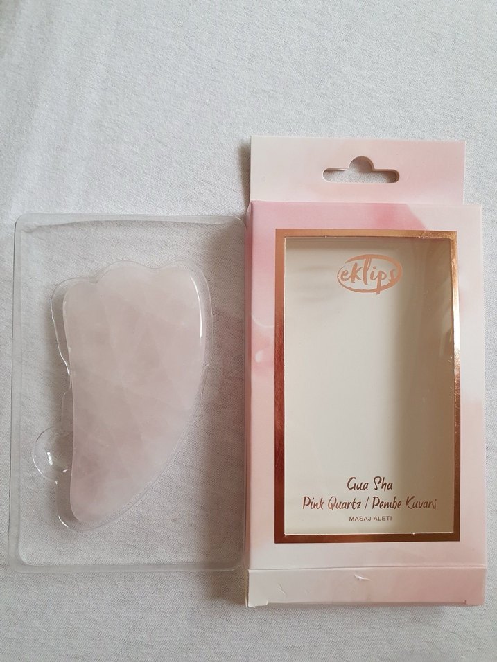 Eklips Gua Sha Masaj Aleti Pembe Kuvars - Görsel 2