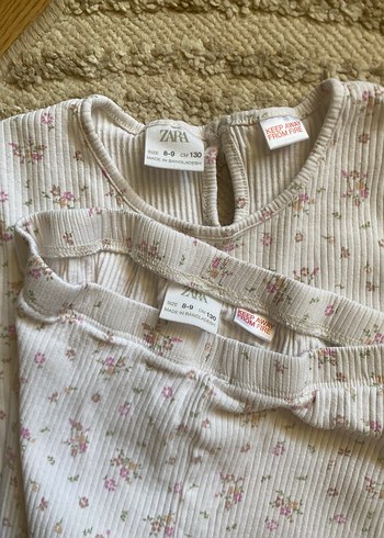 9 Yaş Beden beyaz Renk Zara Çocuk pijama takımı