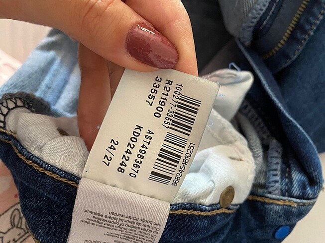s Beden mavi Renk Mavi Mom Jean