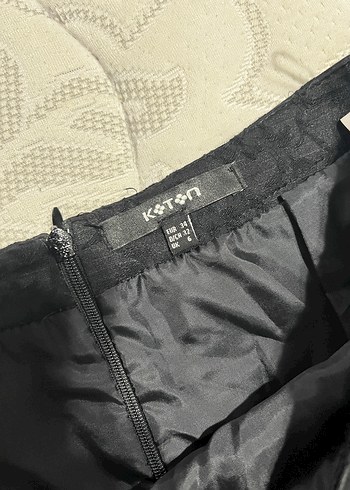 Dantel Detaylı Gri Midi Etek - Görsel 3