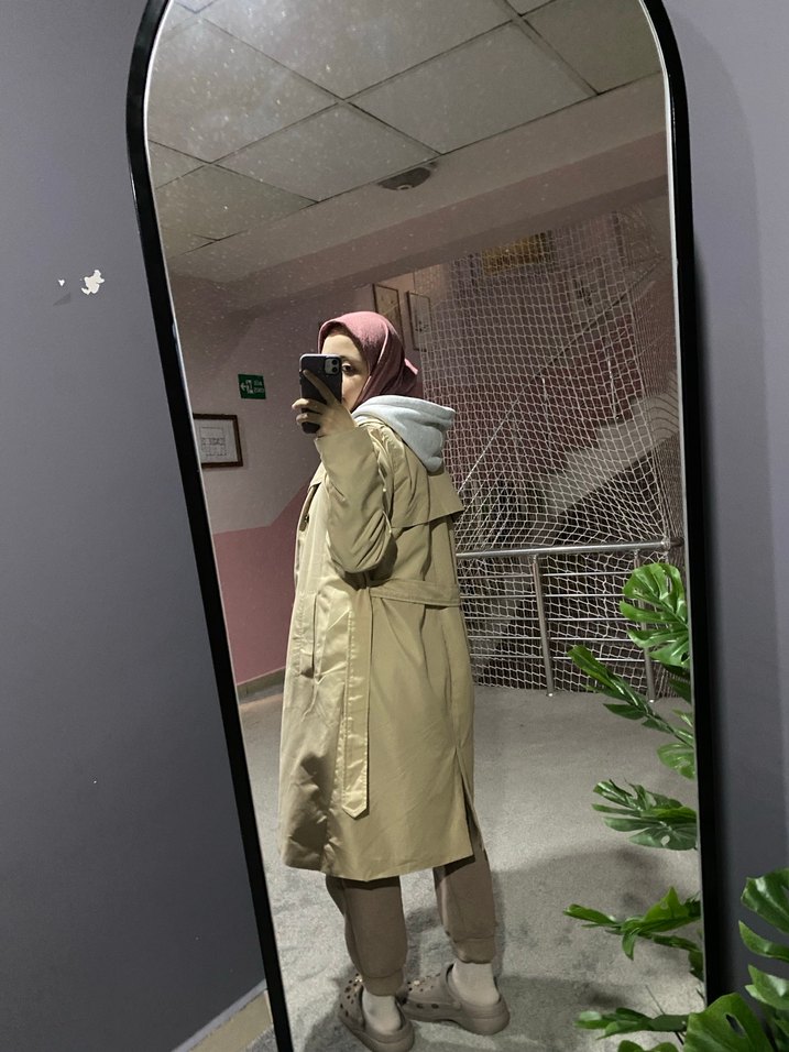 Kadın Camel Midi Trençkot - Görsel 3