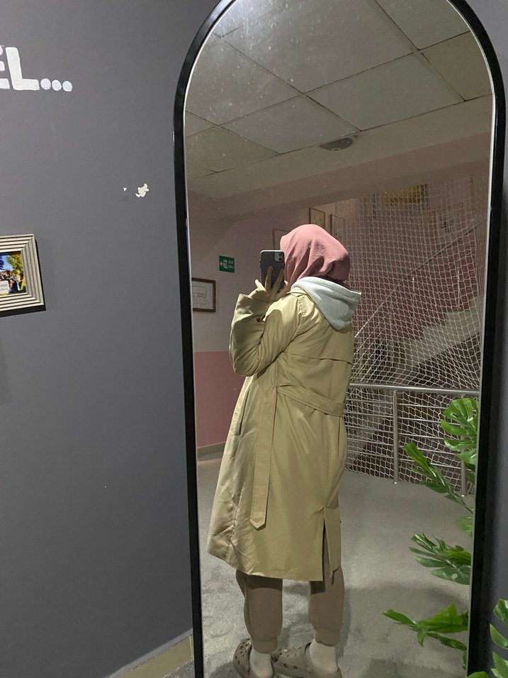 Kadın Camel Midi Trençkot - Görsel 4