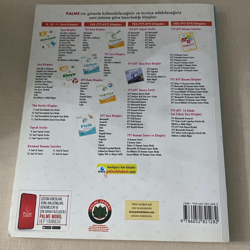 Palme YKS TYT-AYT Biyoloji Soru Kitabı - Görsel 2
