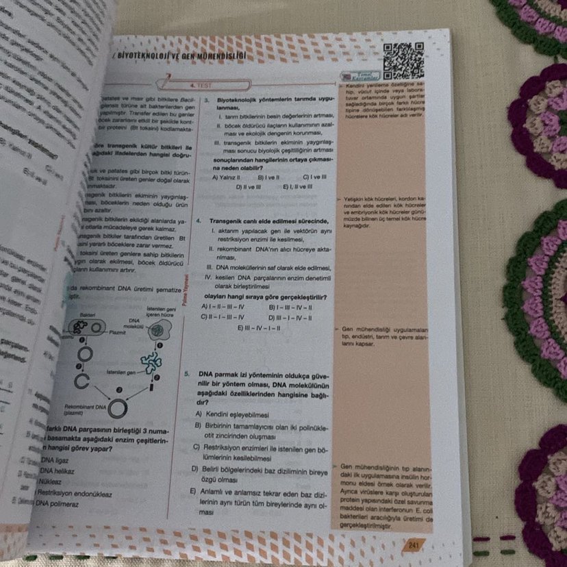AYT Biyoloji Soru Kitabı - Palme Yayınları - Görsel 2