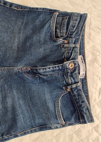 Kadın Lacivert Midi Kot Pantolon
