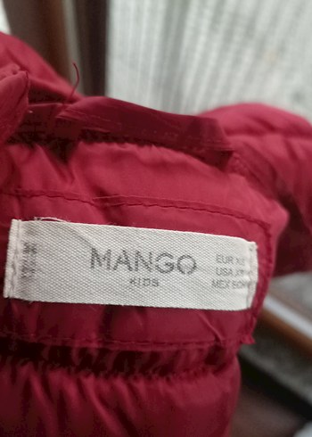 Bordo Kapüşonlu Kız Yeleği Fermuarlı - Görsel 3