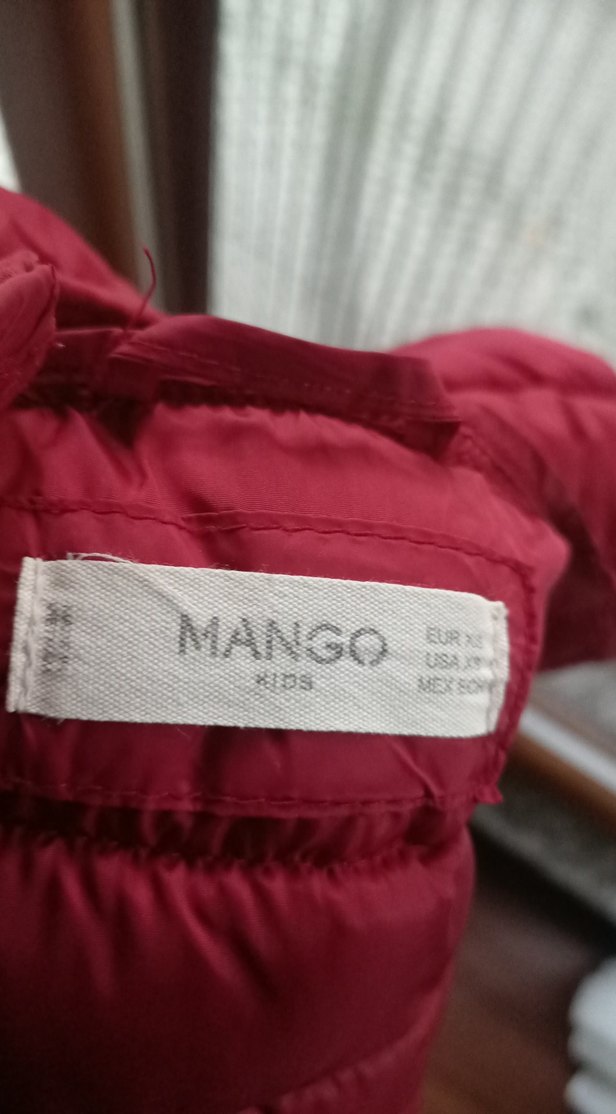 Bordo Kapüşonlu Kız Yeleği Fermuarlı - Görsel 3