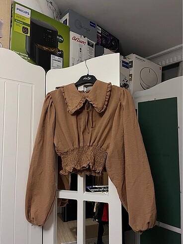 xl Beden camel Renk Kısa gömlek