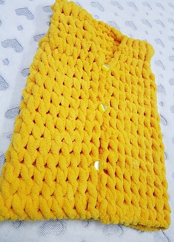 24-36 Ay Beden sarı Renk PUFFY BEBEK YELEĞİ