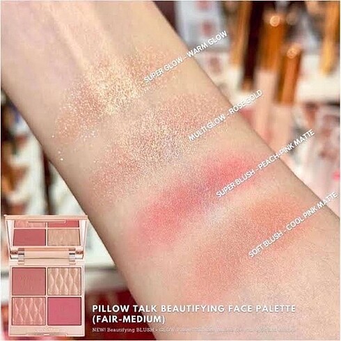 Beden Renk Charlotte Tilbury Pillow Talk Beautifying Face Palet
