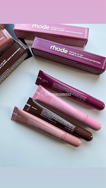 Beden çeşitli Renk Rhode Peptide Lip Tint / HEMEN TESLİM