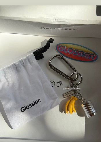 Glossier Banana Keychain