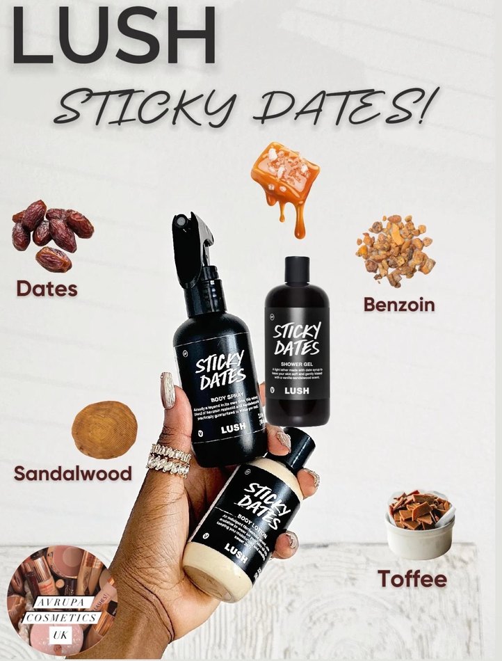 Lush Sticky Dates Trio Vücut Bakım Seti - Görsel 2