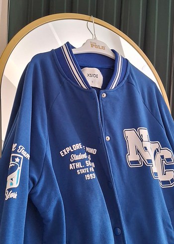 Mavi Uzun Kollu Kadın Spor Ceket - Görsel 2