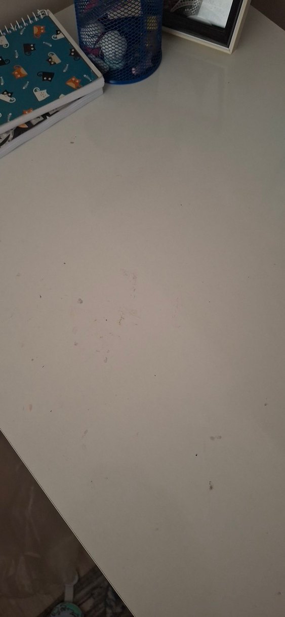 Beyaz Çalışma Masası Raflı Metal Ayaklı - Görsel 3