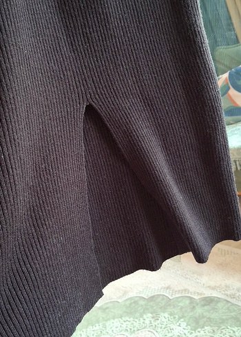 Kadın Siyah Uzun Kollu Uzun Elbise - Görsel 5