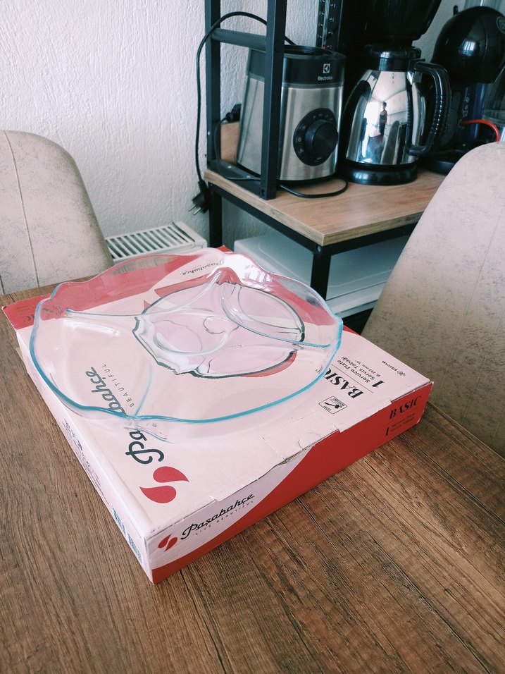 Bölmeli Şeffaf Cam Servis Tabağı - Görsel 4