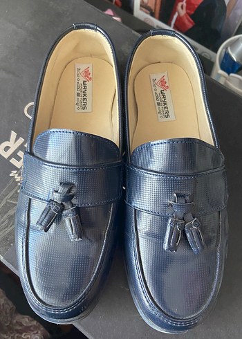 Mavi Erkek Çocuk Tokalı Klasik Loafer - Görsel 3