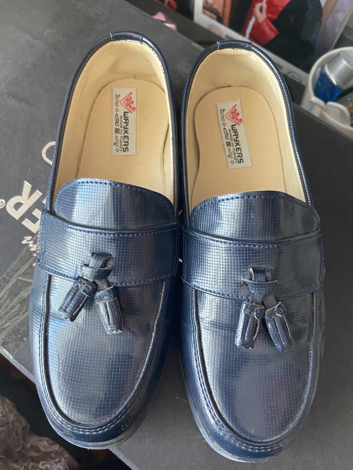 Mavi Erkek Çocuk Tokalı Klasik Loafer - Görsel 3