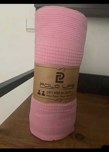 Pembe Bohem Örgü Pamuklu pike - Görsel 2