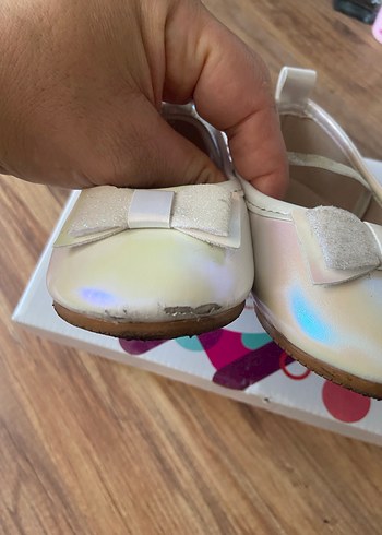 Beyaz Kız Çocuk Babet Ayakkabı - Görsel 3