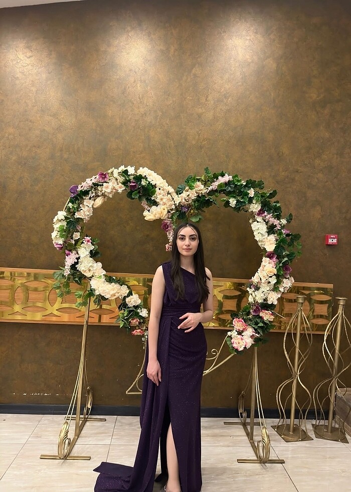 Zara  bershka mango yırtmaclı sımlı abıye - Görsel 3