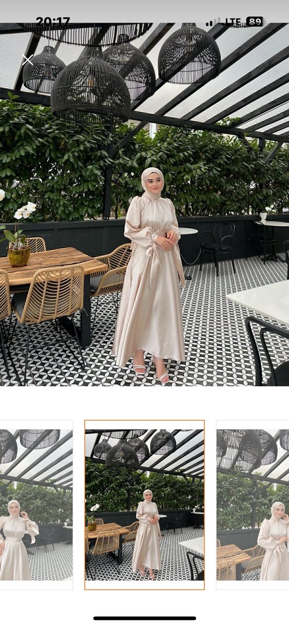 Uzun Beyaz Bohem Salaş Elbise - Görsel 2