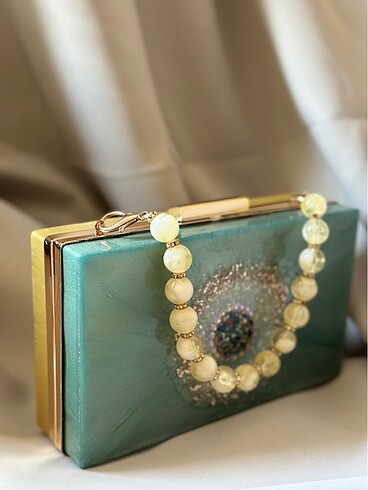  Beden Epoksi Clutch Çanta