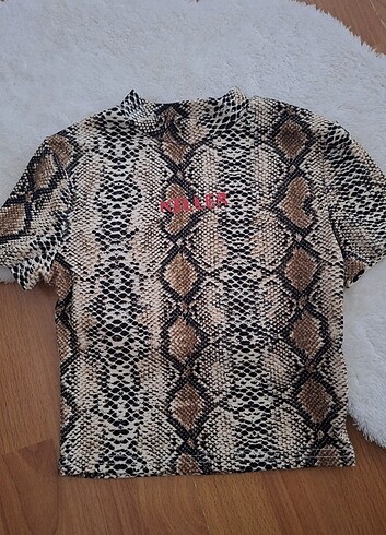 s Beden Leopar desenli bluz