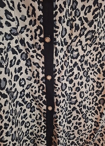 xl Beden Xl beden leopar gömlek 