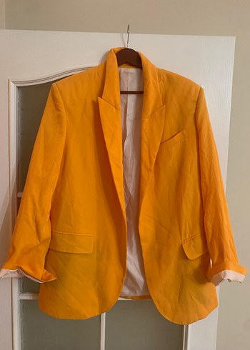 xl Beden sarı Renk Blazer Ceket
