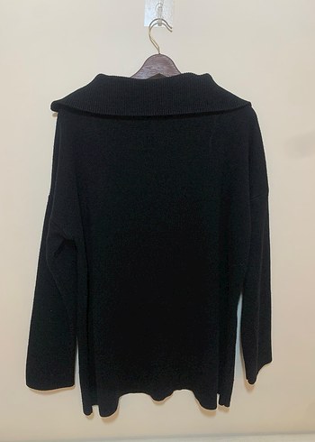 Siyah oversize kazak - Görsel 4