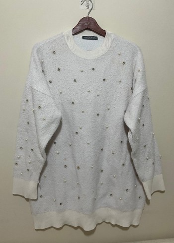 Beyaz kazak - Görsel 5